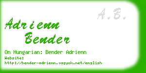 adrienn bender business card